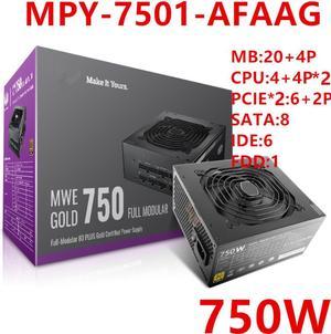 PSU For Cooler Master Brand MWE GOLD (V2) 750 RTX2080Ti Game Host Power Supply 750W Power Supply MPY/MPE-7501-AFAAG