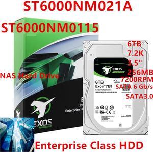 HDD For Seagate 6TB 3.5" SATA 6 Gb/s 256MB 7.2K For Internal HDD For Enterprise HDD For ST6000NM021A ST6000NM0115