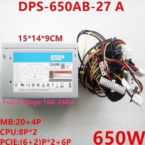 PSU For Delta 80plus Bronze C650 G3 650W Switching Power Supply DPS-650AB-27 A DPS-650AB-27 B