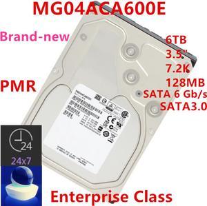 HDD For Toshiba 6TB 3.5" 7.2K PMR SATA 6 Gb/s 128MB 7.2K For Internal HDD For Enterprise Class HDD For MG04ACA600E