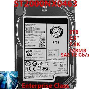 HDD For Dell  2TB 2.5" 7.2K SAS 12 Gb/s 128MB For Internal HDD For Enterprise Class HDD For 0TMVN7 ST2000NX0463