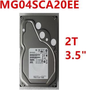 HDD For Toshiba 2TB 3.5" SAS 12 Gb/s 128MB 7200RPM For Internal Hard Disk For Enterprise Class HDD For MG04SCA20EE