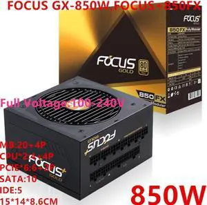 PSU For SeaSonic ATX 80plus Gold Full Module RTX2080TI VEGA64 850W Power Supply FOCUS GX-850W FOCUS+850FX