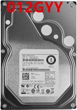 HDD For Dell 4TB 3.5" SAS 6 Gb/s 128MB 7200RPM For Internal Hard Disk For Server HDD For 012GYY 12GYY MG03SCA400