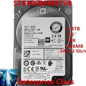 HDD For Dell 2.4TB 2.5" 10K 256MB SAS For Internal HDD For Enterprise Class HDD For 0RWR8F RWR8F ST2400MM0159