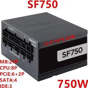 PSU For Corsair Brand SFX Full Module 80plus Platinum Silent Power Supply 750W Switching Power Supply SF750