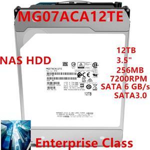 HDD For Toshiba 12TB 3.5" SATA 6 Gb/s 256MB 7200RPM For Internal HDD For Enterprise Class HDD For MG07ACA12TE