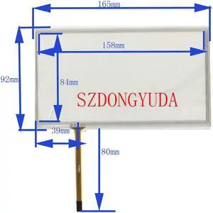 Touchpad 7 Inch 4-Line 165*92 For  JVC KW-AVX710 Car DVD Player GPS Navigation Touch Screen Digitizer Glass Sensor