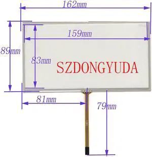 10PCS/A LOT Touchpad 7 Inch 4-Line 162*89 For Sony XAV-741 XAV741 Car DVD Player GPS Navigation Touch Screen Digitizer Panel