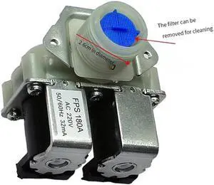 1PC 3-Way Solenoid Valve FPS180A Replacement Dual Head Water Inlet Valve For LG/ Midea/Little Swan/ Haier Drum Washing Machine