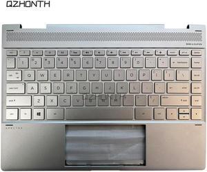 For HP SPECTRE 13-AE 13-AE011DX Palmrest with Backlit Keyboard (Silver Color) 942041-001