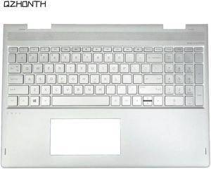 Laptop For HP 15-BP 15M-BQ Palmrest Upper Case with Backlit Keyboard TPN-W127 Silver