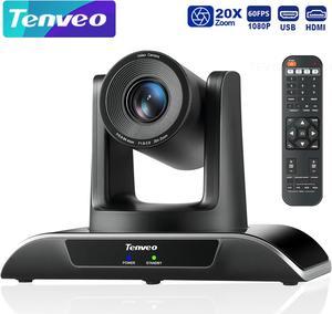 Tenveo 20X Optical Zoom USB3.0 HDMI Video Conference Camera 1080p 60fps PTZ Camera work with Zoom Skype OBS for Church Services Worship Broadcast Education Events and Conference Business Meetings