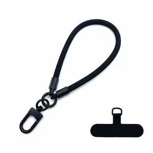 BambuMate Short Phone Strap Mount Multi-Function Phone Case Lanyard- Anti-Loss Wrist & Hand Strap, Detachable Lanyard for Outdoor/Travel (Fits Most Smartphones)