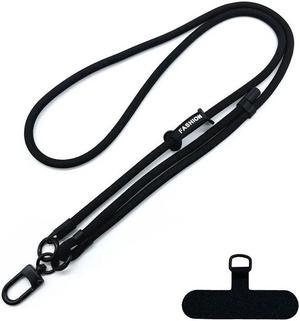 Beebo Beabo Adjustable Phone Lanyard Diameter Outdoor Universal Case Crossbody Shoulder Card Neck Cord Clip Hang(150CM 5Colors)