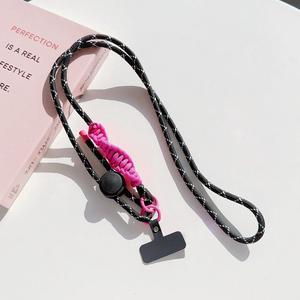 Beebo Beabo Adjustable Phone Lanyard Outdoor Universal Case Crossbody Shoulder Card Neck Cord Clip Hang Anti-lost Wrist Strap(140CM 3Colors)