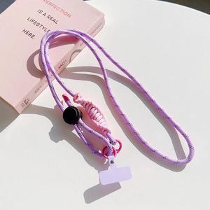 Beebo Beabo Adjustable Phone Lanyard Outdoor Universal Case Crossbody Shoulder Card Neck Cord Clip Hang Anti-lost Wrist Strap(140CM 3Colors) Purple