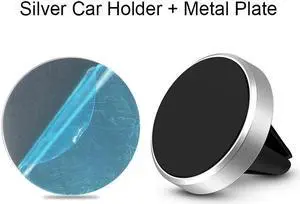 Beebo Beabo Phone Holder Car Car Phone Holder Mount Automobile Air Vent Hands Free Cell Phone Holder for Car Fit for All Car Mount for iPhone Android Smartphone Silver
