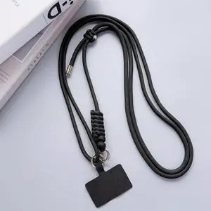 Beebo Beabo Phone Lanyard, Adjustable Phone Strap Crossbody with Phone Tether Tab, Multifuctional Compatible with Most Smartphones(Black)
