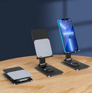 Beebo Beabo Adjustable Cell Phone Stand, Foldable Cell Phone Holder Desktop Portable Cellphone Stand, Fits All Smart Phones,