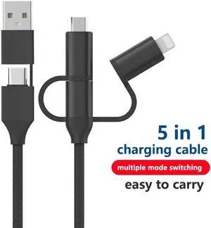 5-in-1 multi fast charging cable USB-C charging C-type to C-type USB charger