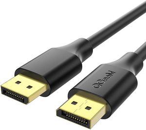 Qgeem DisplayPort 1.2 cable 3ft, 4K DisplayPort to DisplayPort cable, high speed DP cable support 4K@60Hz And 2K@144Hz Compatible PC, laptop, TV, monitor port cable