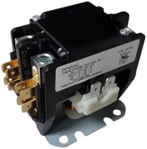 Supco DP40242 Contactor 40 FLA 50 RLA 24 Volts 2 Pole