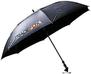 Supco TradeFox 60" Black Umbrella with Magnetic Base Kit MUKIT Stay Cool and Dry when Doing Outdoor Repair Work Includes Lanyard to Help Secure Umbrella
