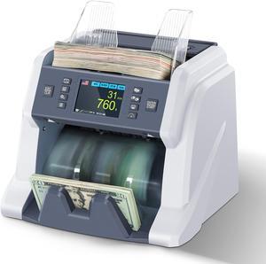 RIBAO BC-40 Mixed Denomination Professional Bill Value Counter Multiple Currency Cost Effective Cash Money Counter CIS/UV/MG/IR Counterfeit Detection Two Years Warranty