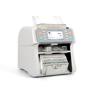 RIBAO MC-165 Two-Pocket Mixed Denomination Money Counter Machine, Value Counting, White Bill Counter Multi Currency, CIS/UV/MG/IR Counterfeit Detection for Business RIBAO MC-165 Two-Pocket Mixed Denomination Money Counter Machine, Value Counting, White Bill Counter Multi Currency, CIS/UV/MG/IR Counterfeit Detection for Business