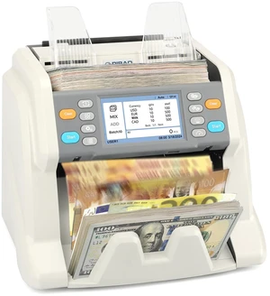 RIBAO MC-40 Mixed Denomination Money Counter, Business Grade Cash Counting Machine, CIS/UV/MT Counterfeit Detection, Muti Currency Bill Counter Printer Compatible Value Count RIBAO MC-40 Mixed Denomination Money Counter, Business Grade Cash Counting Machine, CIS/UV/MT Counterfeit Detection, Muti Currency Bill Counter Printer Compatible Value Count