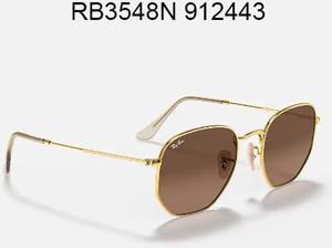 100 AUTHENTIC RAY BAN RB3548N 912443 GoldBrown 5421145 unisex Sunglasses