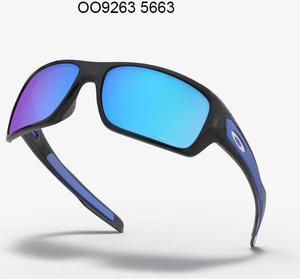Oakley Turbine Prizm Sapphire mirror sunglasses Black Ink OO92635663 New style