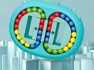 Children's finger little magic bean hamburger magic cube toy magic ball magic cube gyro fingertip rotation Magic Cube Magic Bean