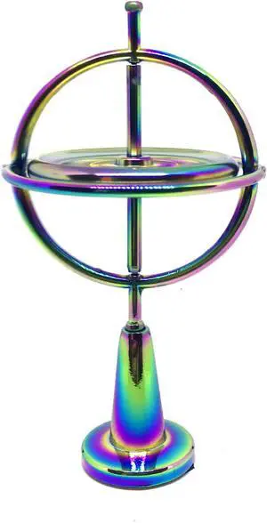 Metal anti gravity gyroscope decompression toy aluminum alloy fingertip gyroscope Colorful Desktop creative decoration Multi-Color