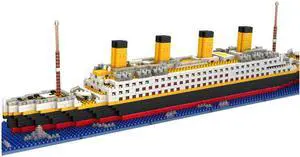 1860Pcs Mini Bricks Model Titanic Cruise Ship Model Boat DIY Diamond Building Blocks Bricks Kit Children Kids Toys Sale Price