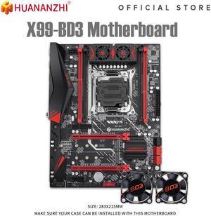 HUANANZHI X99 BD3 V1.1 X99 Motherboard Intel X99 LGA 2011-3 All Series DDR3 RECC128GB M.2 PCI-E NVME NGFF ATX Server Mainboard