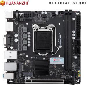 HUANANZHI B85 ITX Motherboard ITX Intel LGA 1150 i3 i5 i7 E3 DDR3 1600MHz 16GB M.2 SATA USB3.0 VGA DP HDMI-Compatible