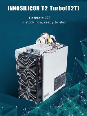 Bitcoin miner Innosilicon T2T 32T SHA256 ASIC miner With PSU High Profit BTC BCH Mining Machine 2200W Better Than Antminer S9 S11 S15 S17 T9+ T15 T17 WhatsMiner M3 M10