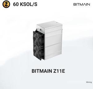 Bitmain Antminer Z11E  ZCash 60 KSOL/S asic miner Equihash algorithm ZEC mining machine with power consumption of 1418W