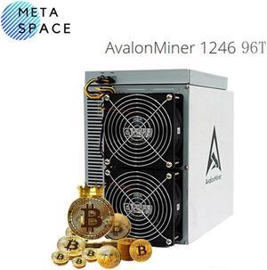 New Avalon Miner 1246 96TH/s Bitcoin Miner Asic Miner Crypto SHA-256 Mining Machine BTC Miner 3420W INCLUDE PSU Than Avalon 1246 1166pro 1126 Antminer S19 T19