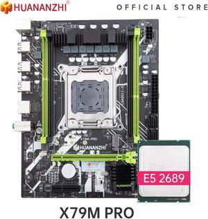 HUANANZHI X79 M PRO Motherboard cpu set with Xeon E5 2689 combo kit set support DDR3 RECC memory M.2 NVME USB3.0 SATA