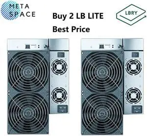 2PCS New Gold shell LB-Lite Miner Hashrate 1620GH/S(±5%) New LBC Mining Machine Computer Server LBRY Coin Miner Asic Miner LB LITE 1620GH 1450W Noise 55dB Good For Home Mining