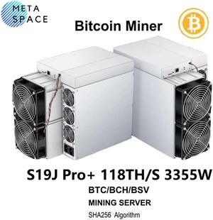 New Release Bitmain Antminer S19j Pro+ 117TH/s 3355W Asic Bitcoin Miner SHA-256 BTC BCH Mining s19j pro plus 118T Better Than Antminer S19J Pro S19 T19 Whatsminer M30S M30S++ M50
