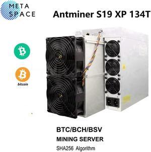 New Bitmain Antminer S19 XP 134Th/s 2881W ASIC Bitcoin Miner PSU Included Most Powerful BTC Miner Machine S19XP 134T Bitcoin Mining Rig Better Than Antminer S19 Pro S19J pro S19