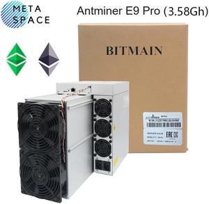 New Bitmain Antminer E9 Pro 3580MH/s 2200W Most Profitable Ethereum ETC Miner EtHash algorithm with hashrate 3.68Gh/s Include Power Supply ETC Mining Rig 3580M