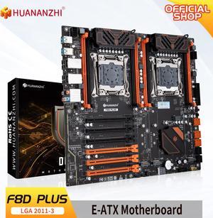 HUANANZHI X99 F8D PLUS LGA 2011-3 XEON X99 Motherboard Dual CPU support Intel XEON E5 V3 V4 DDR4 RECC NON-ECC M.2 NVME NGFF
