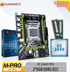 HUANANZHI X79 M PRO LGA 2011 XEON X79 Motherboard with Intel E5 2640 with 2*8GB DDR3 RECC memory combo kit set NVME