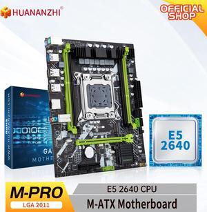 HUANANZHI X79 M PRO LGA 2011 XEON X79 Motherboard with IntelE5 2640 combo kit set support DDR3 RECC memory M.2 NVME