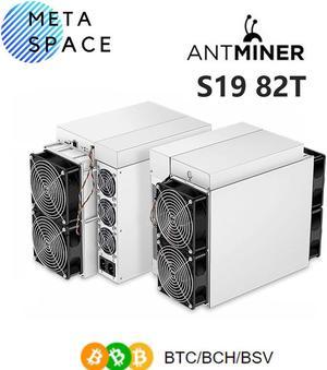 New Bitmain S19 82THS 3250W Bitcoin Miner Antminer S19 82T SHA256 BTC Mining Asic Miner BTC BCH Miner Better Than Antminer T19 ANTMINER S17pro T17